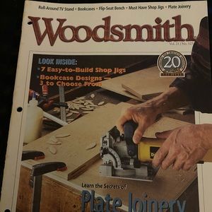 🎉5/$10🎉 Woodsmith magazine vol 21 number 123 June 1999 roll around TV stand